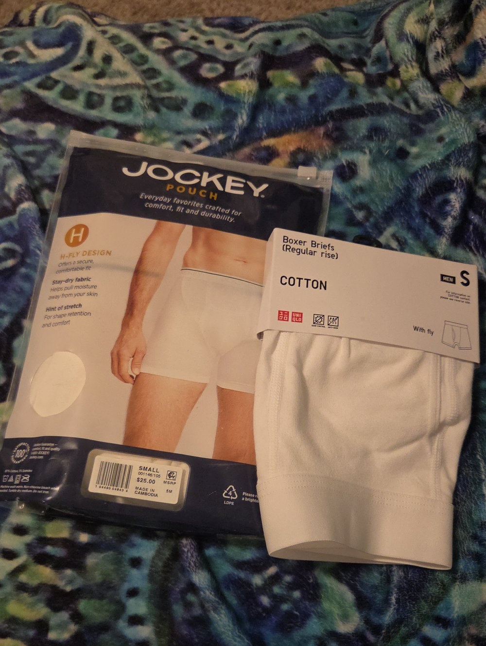 Jockey White Cotton Boxer Briefs - Pack and Single Pair